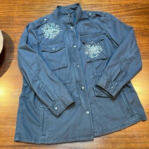 Gap embroidered utility jacket size large